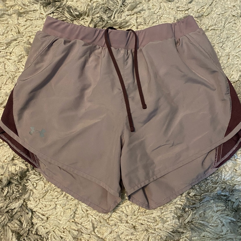Under Armour Purple Athletic Shorts Lightweight Performance Fit